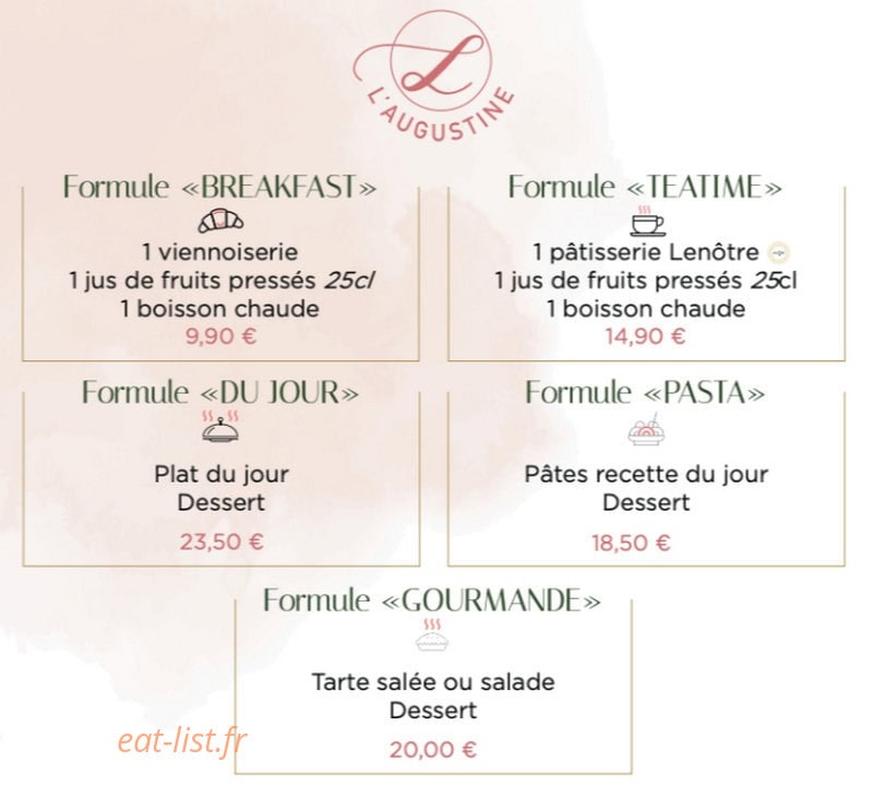 L'Augustine — carte page 2