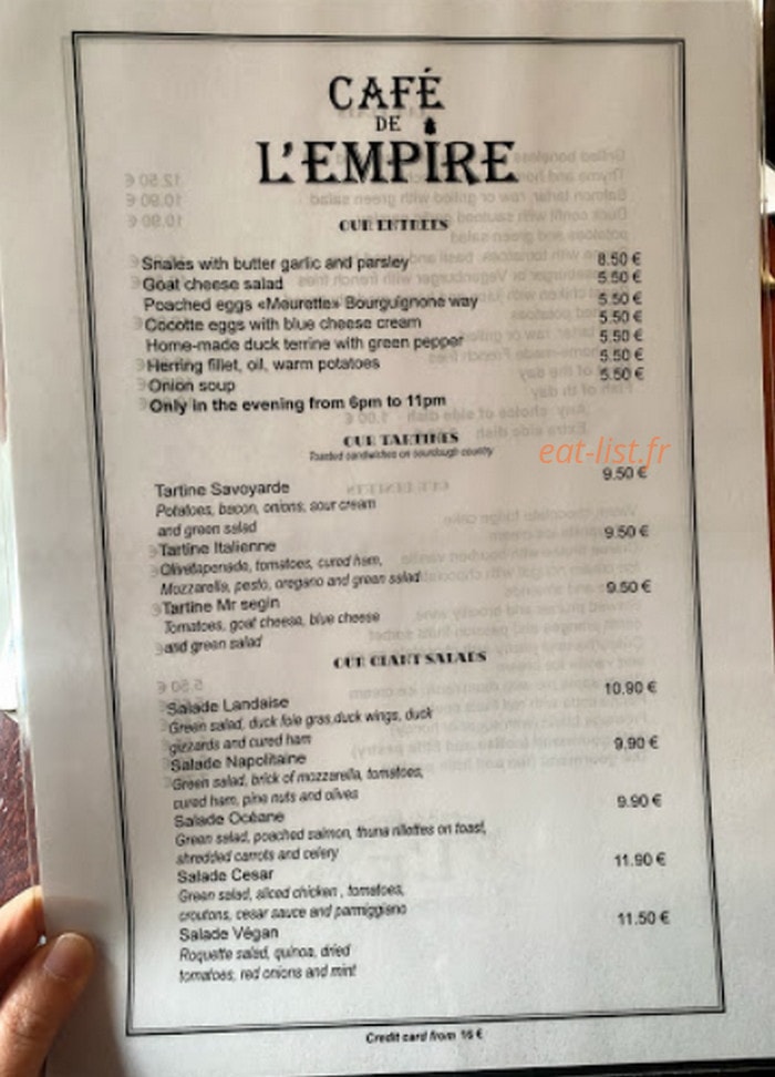 L'Empire — carte page 1