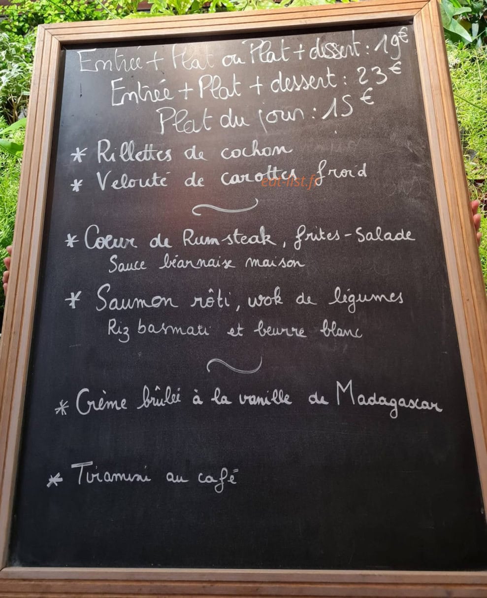 La Brasserie de Ségala — carte page 1