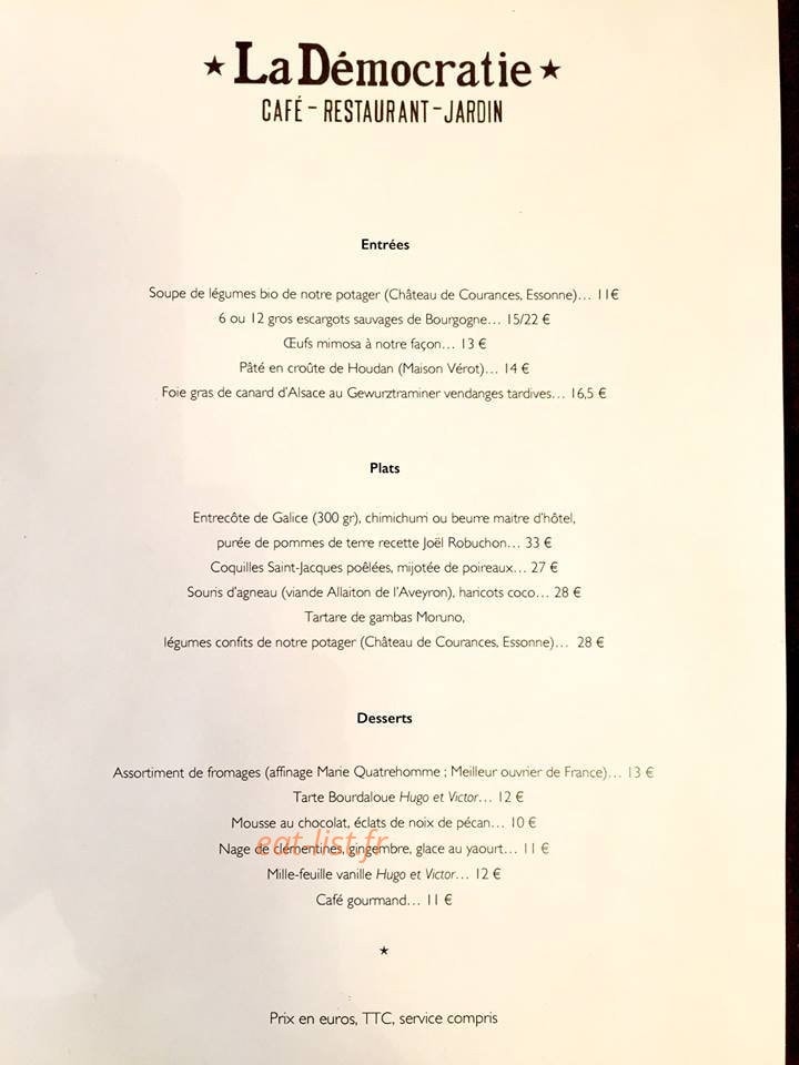 La Démocratie — carte page 1