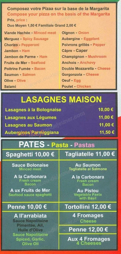 La gourmandise — carte page 3