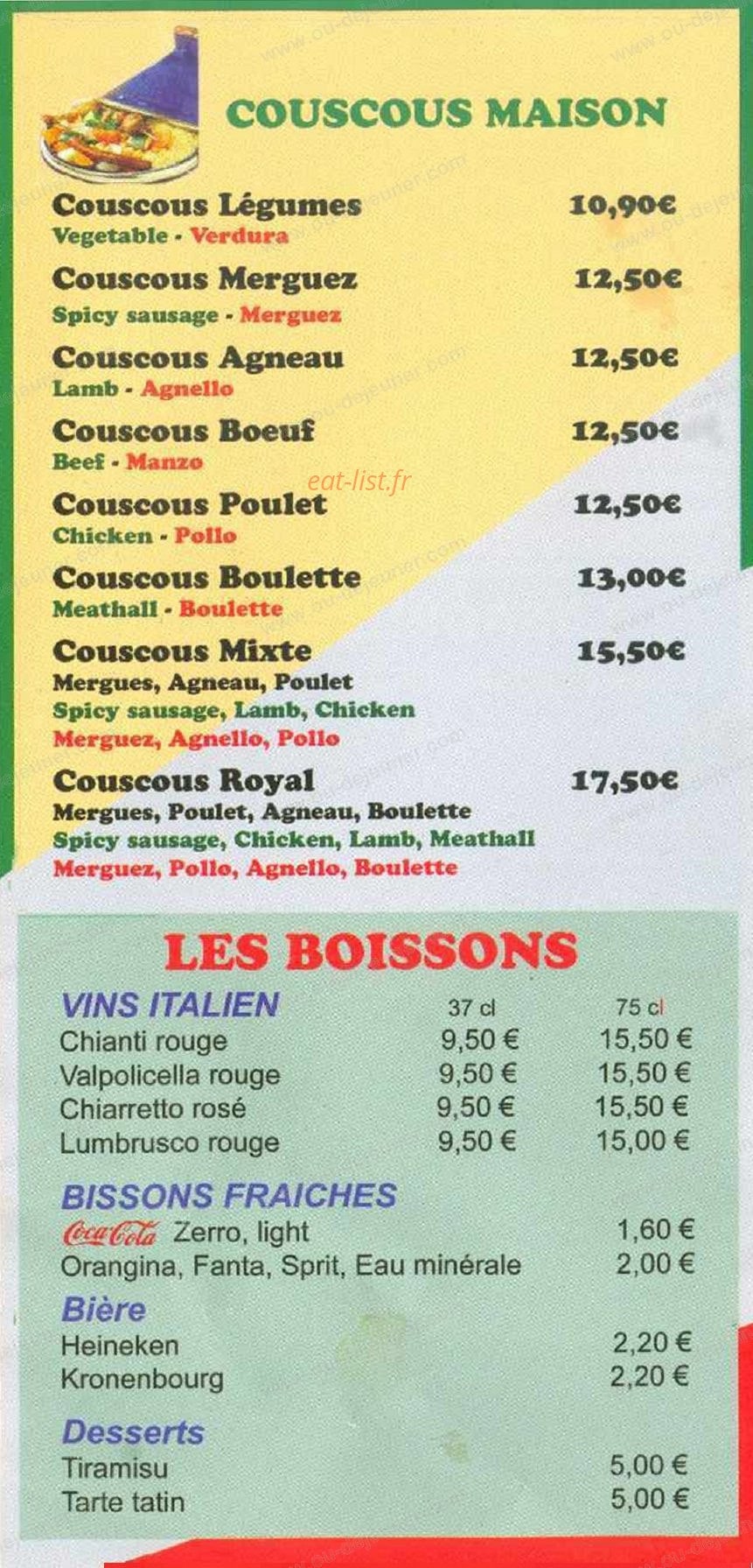 La gourmandise — carte page 5