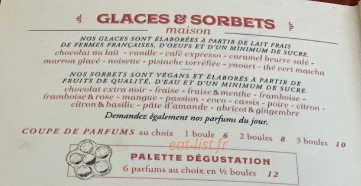 Le Bac à Glaces — carte page 1
