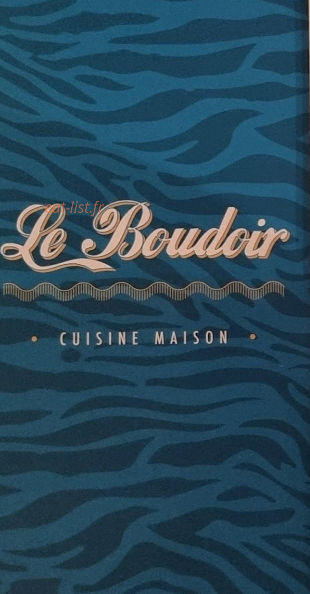 Le Boudoir — carte page 1