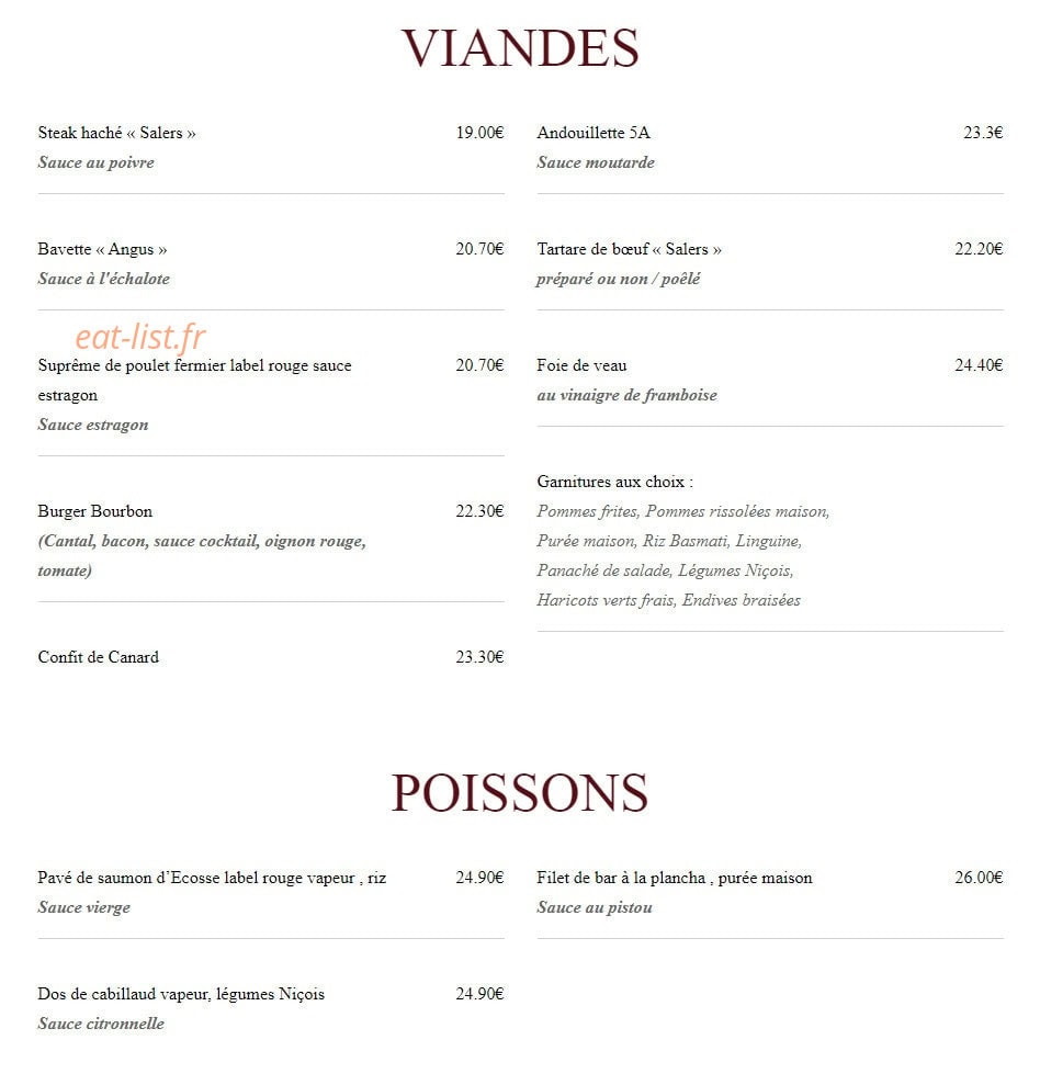 Le Bourbon — carte page 16