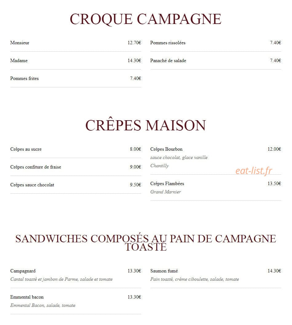Le Bourbon — carte page 5