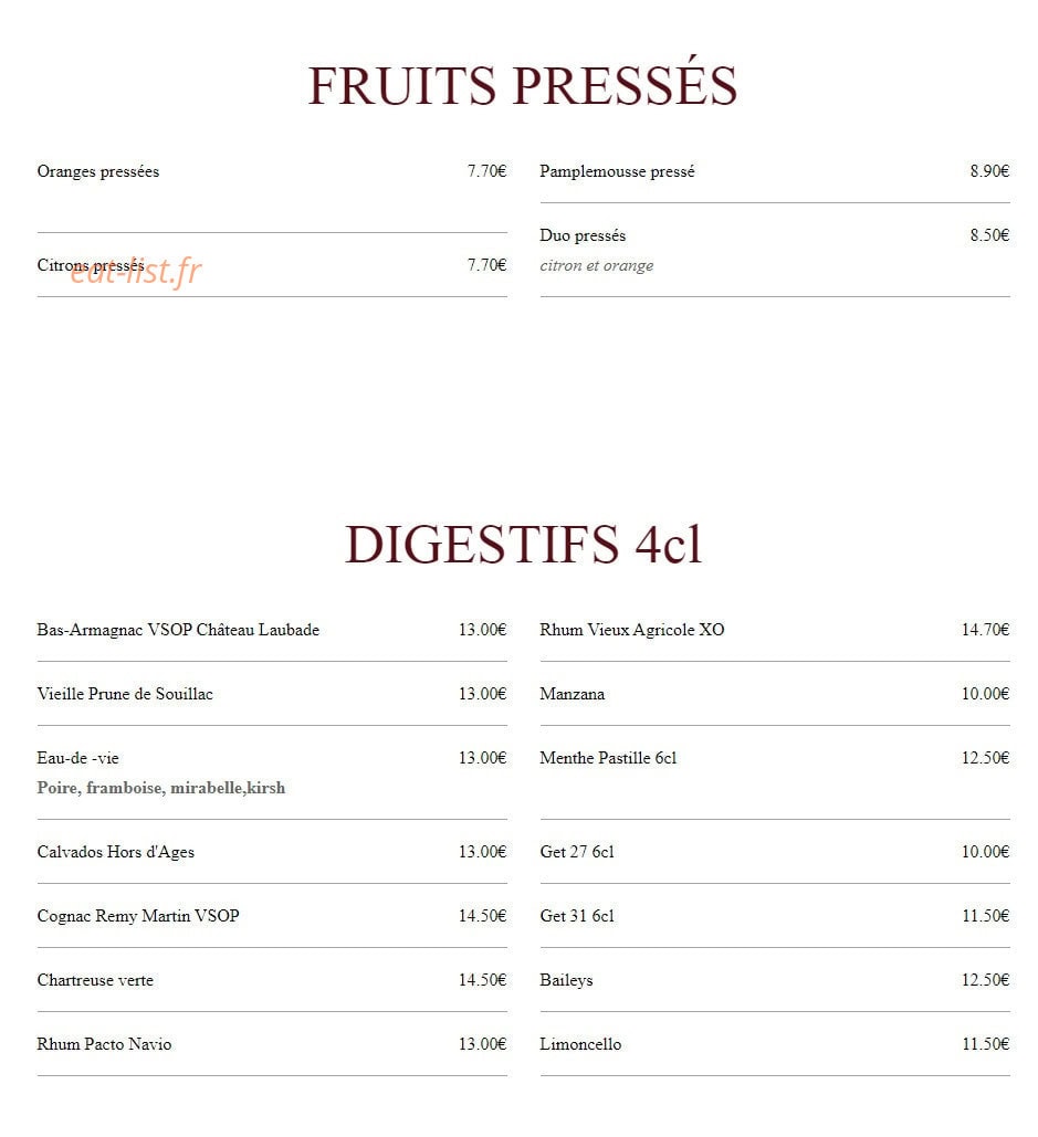 Le Bourbon — carte page 12