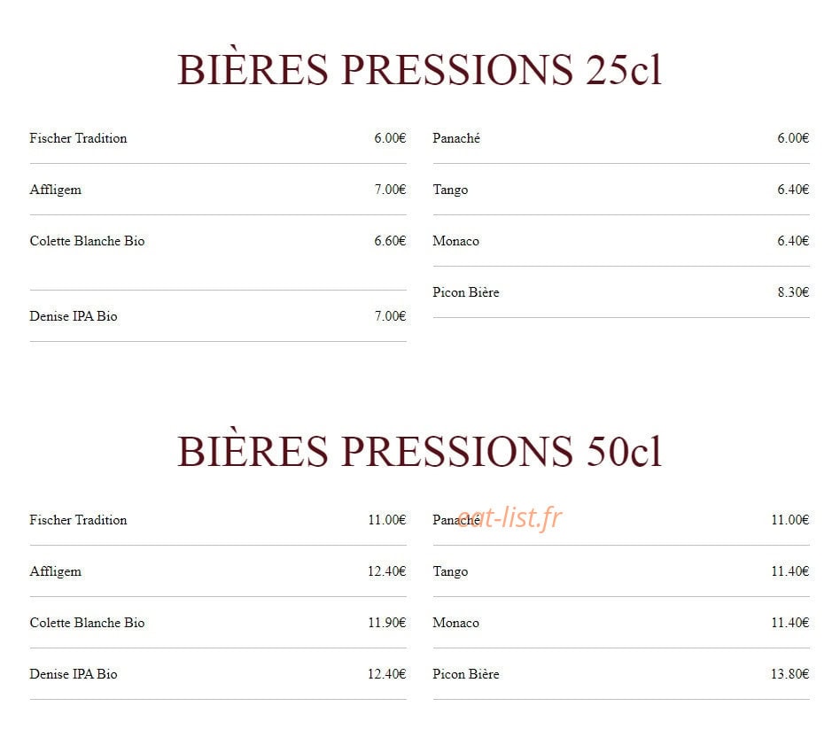 Le Bourbon — carte page 8