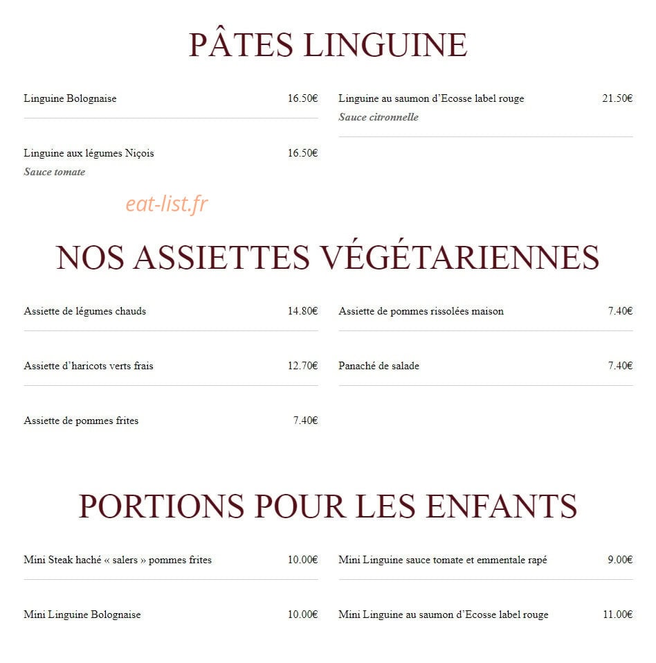 Le Bourbon — carte page 2