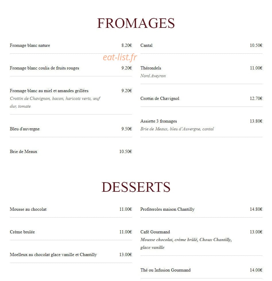 Le Bourbon — carte page 17