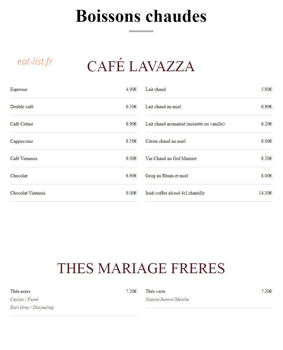 Le Bourbon — carte page 6