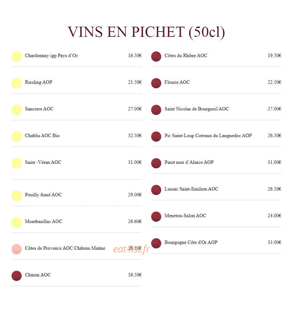 Le Bourbon — carte page 14