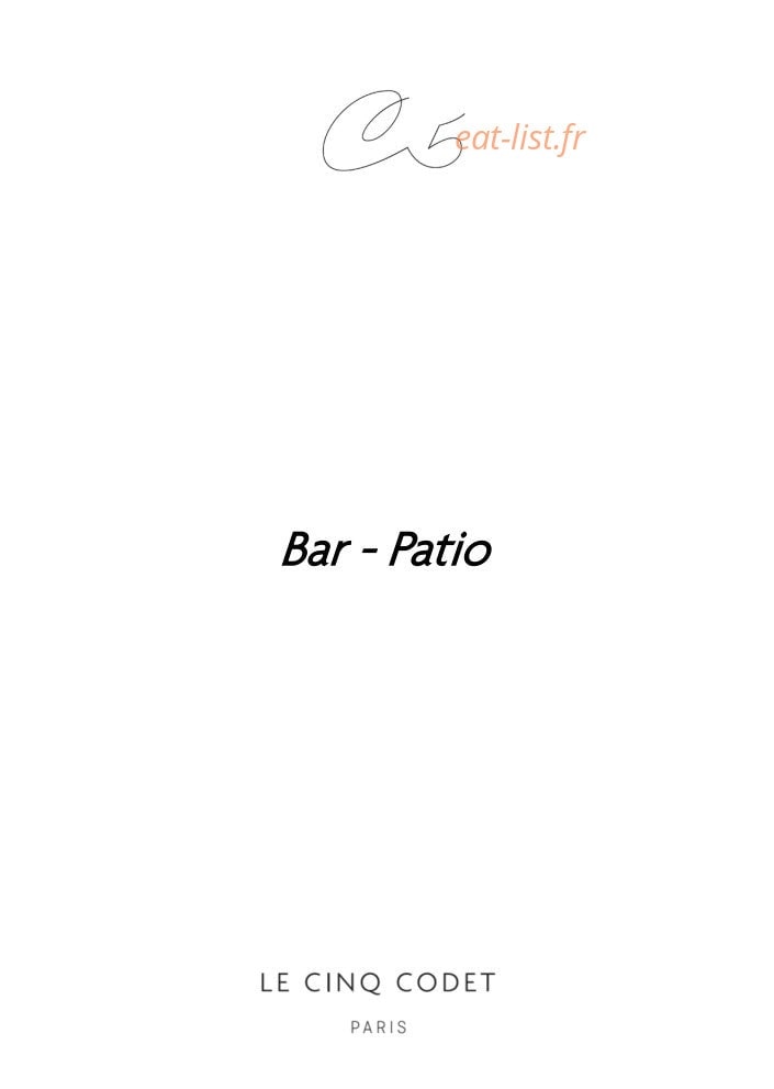 Le Cinq Codet — carte page 4