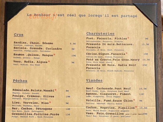 Le Comptoir des Fables — carte page 1
