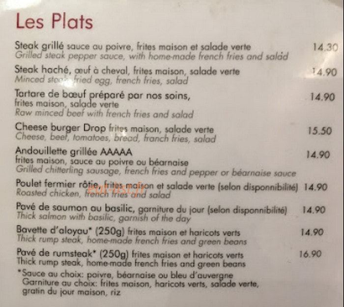 Le Drop Café — carte page 4