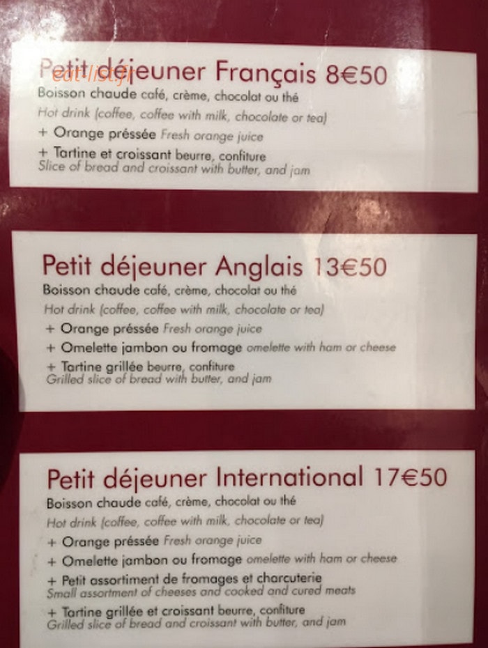 Le Drop Café — carte page 2