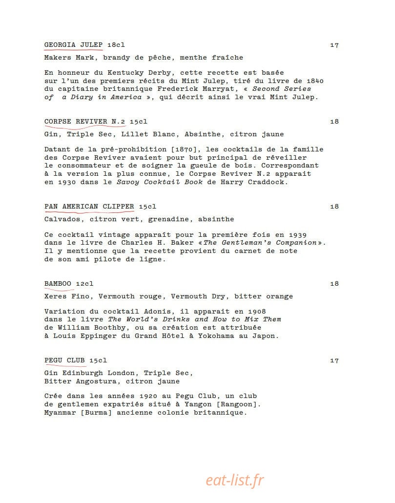 Le Gainsbarre — carte page 8