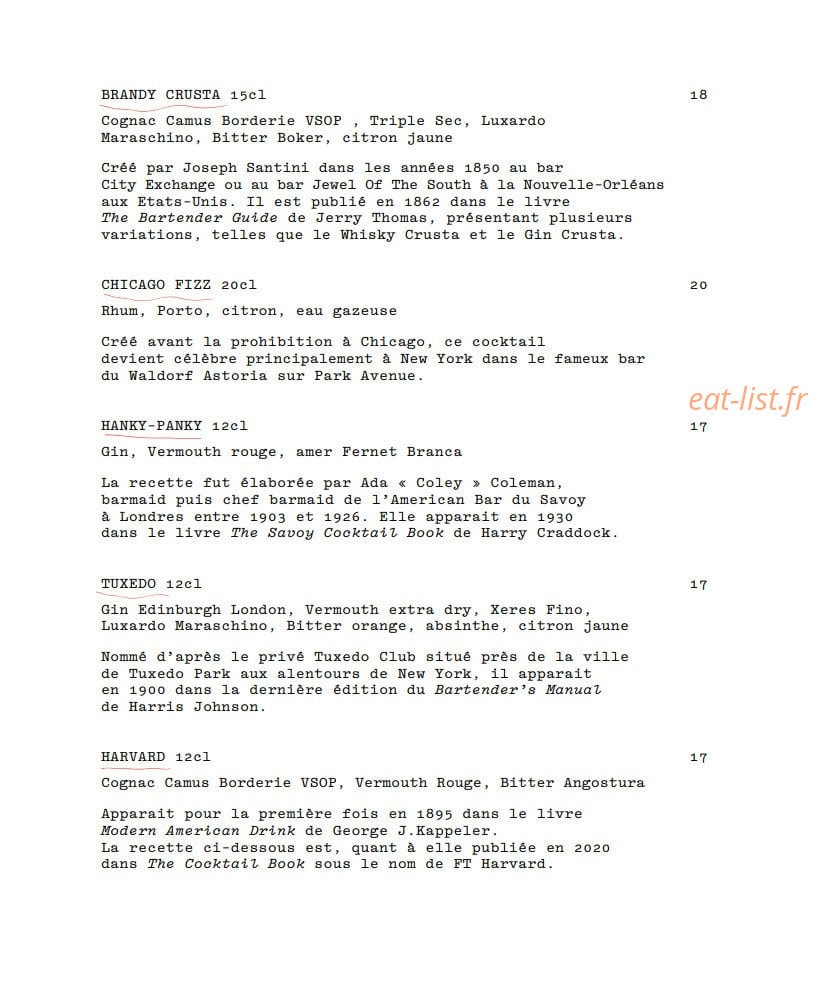 Le Gainsbarre — carte page 7