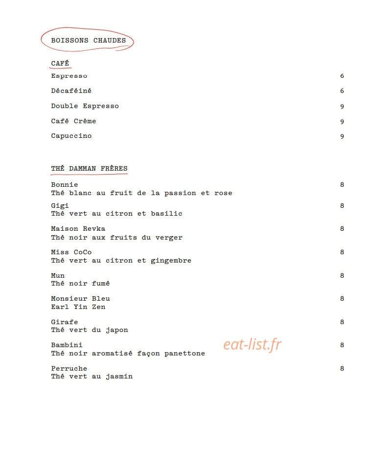 Le Gainsbarre — carte page 18