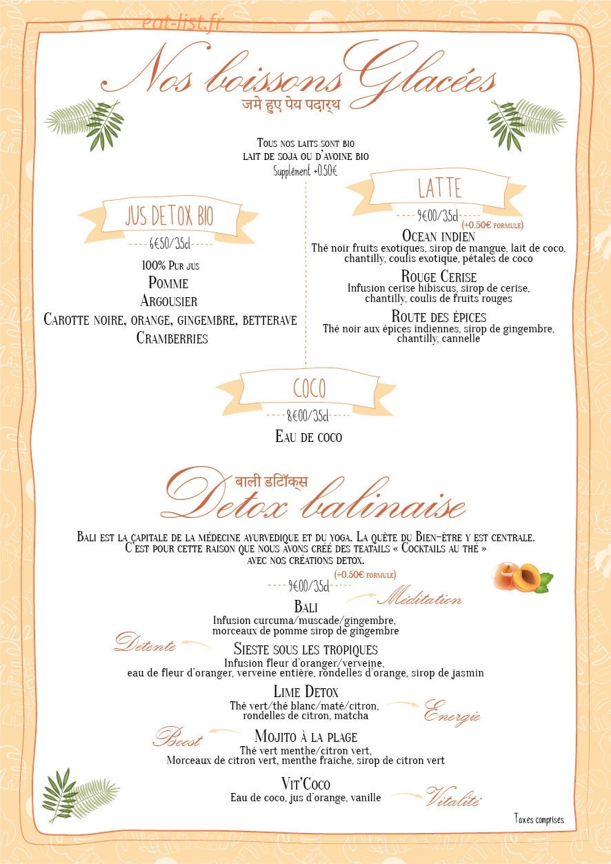 Le Jardin de Mademoiselle — carte page 5