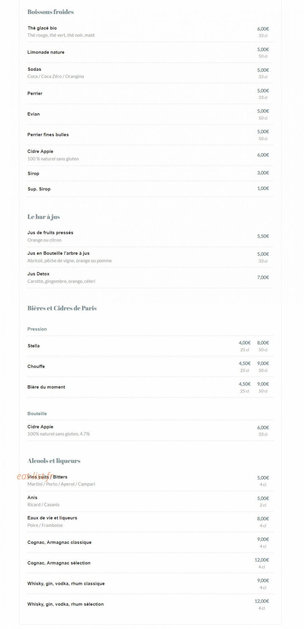 Le Petit Caillou — carte page 5