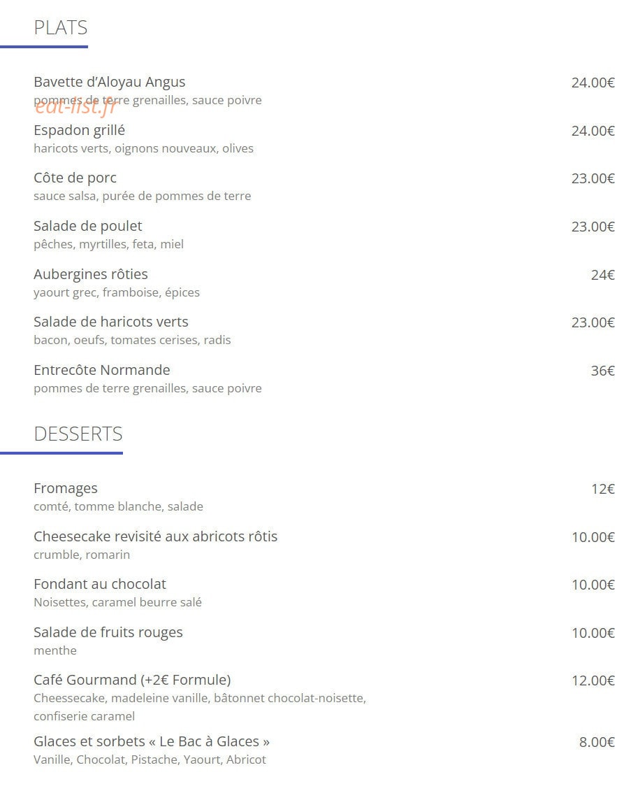 Le Petit Varenne — carte page 2