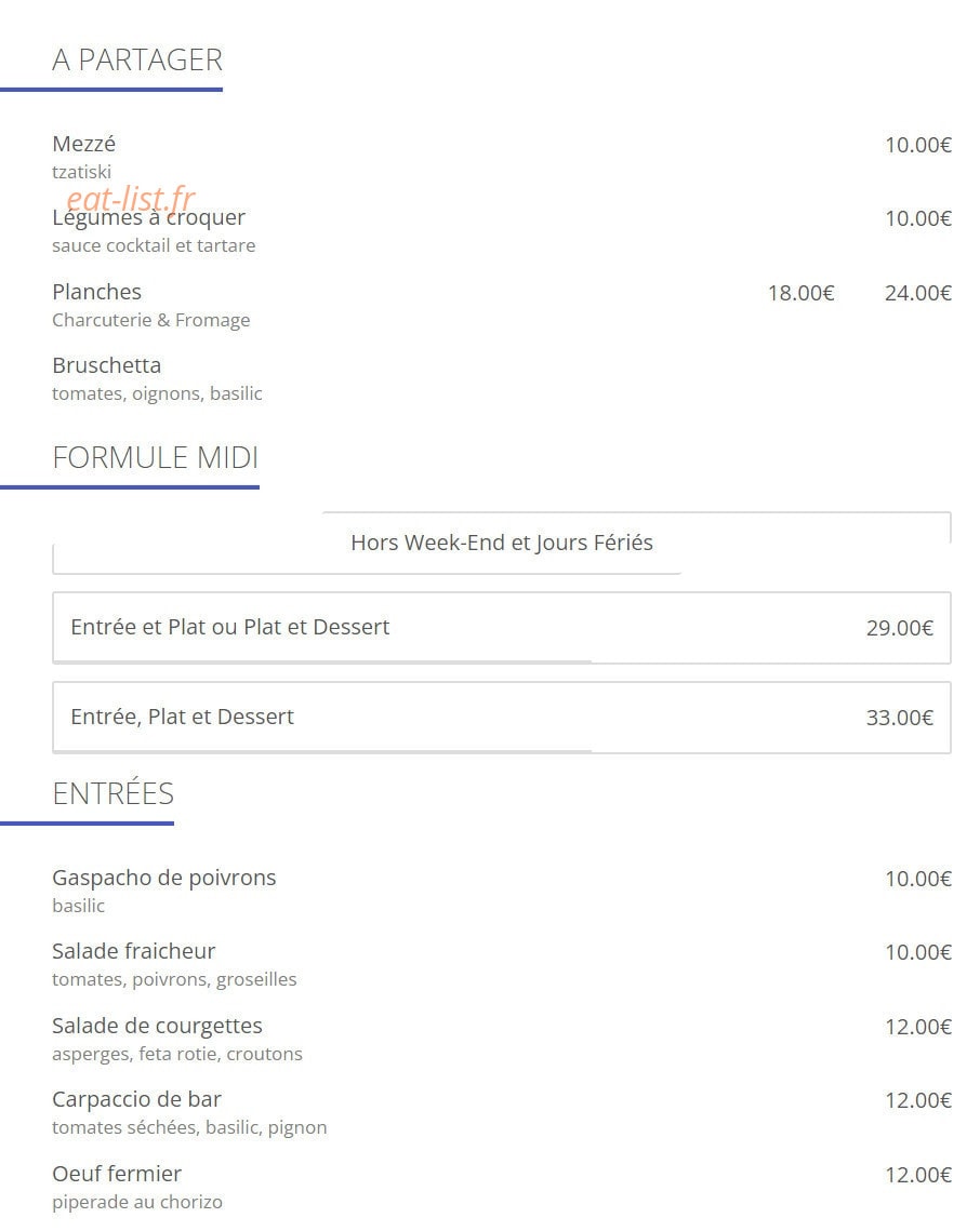 Le Petit Varenne — carte page 1