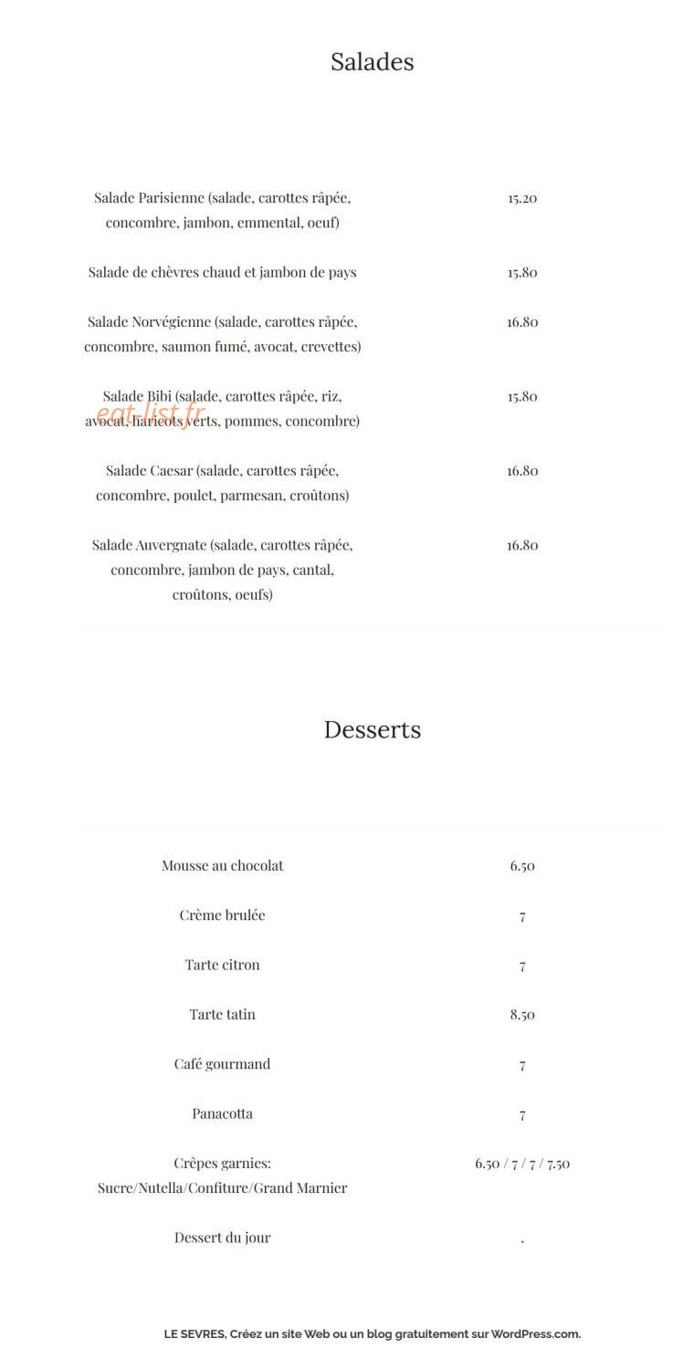 Le Sèvres — carte page 2