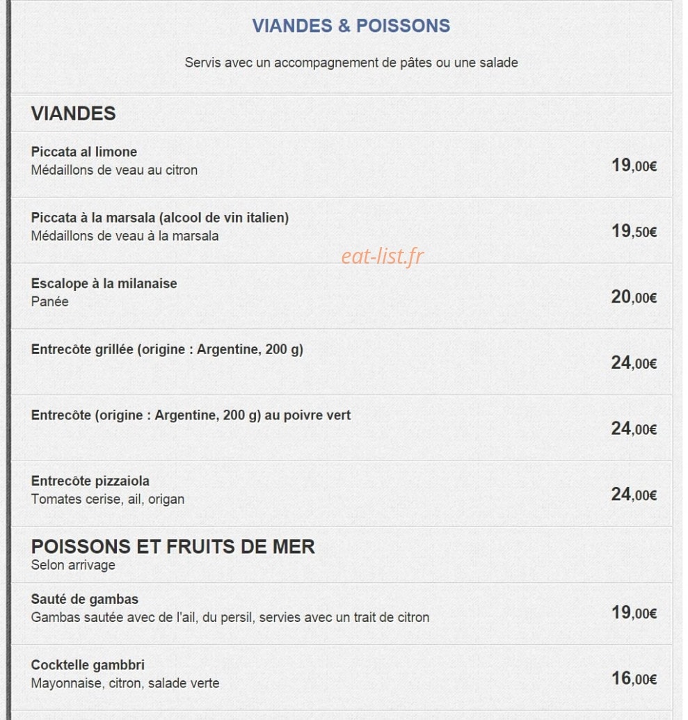 Le soleil de naples — carte page 4