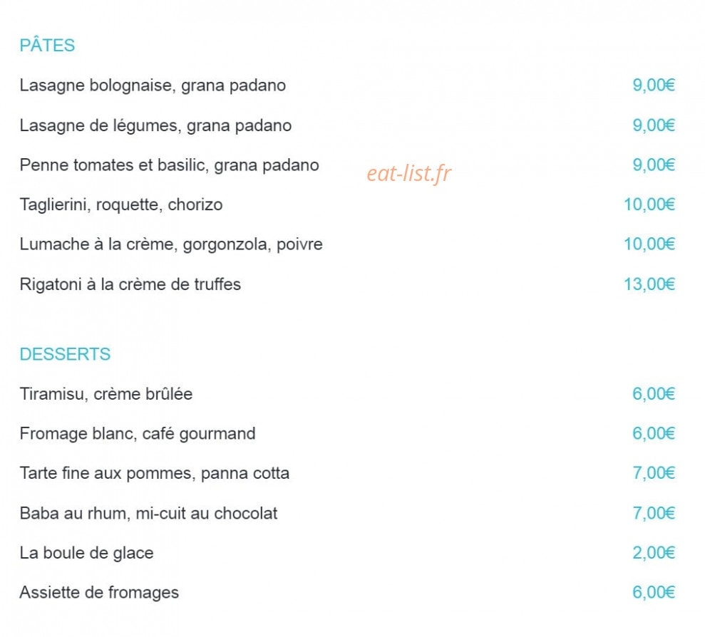 Le Tribeca — carte page 3