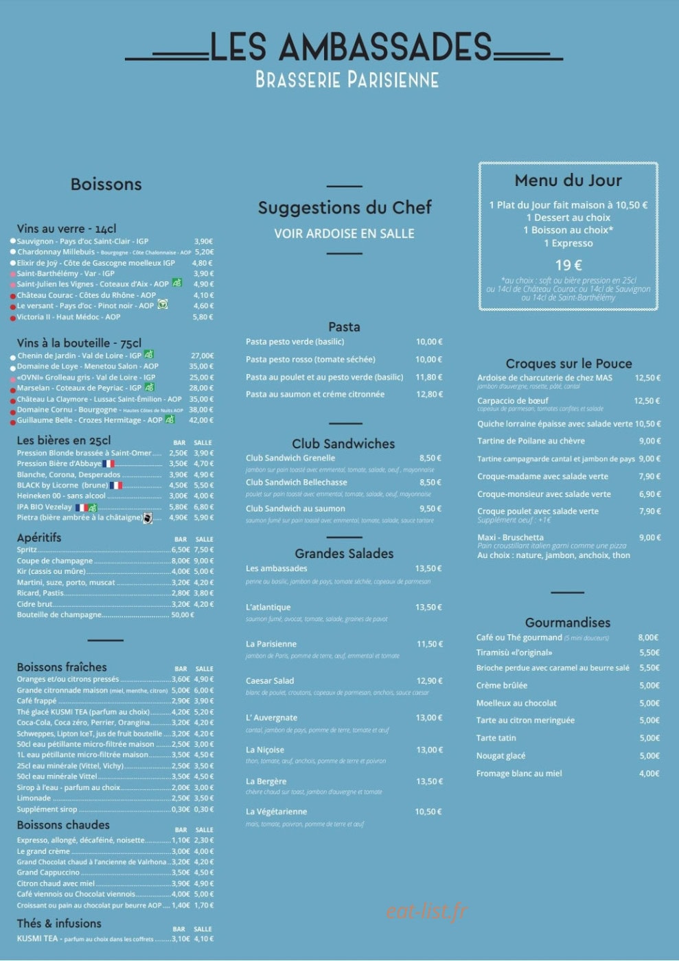 Les Ambassades — carte page 1