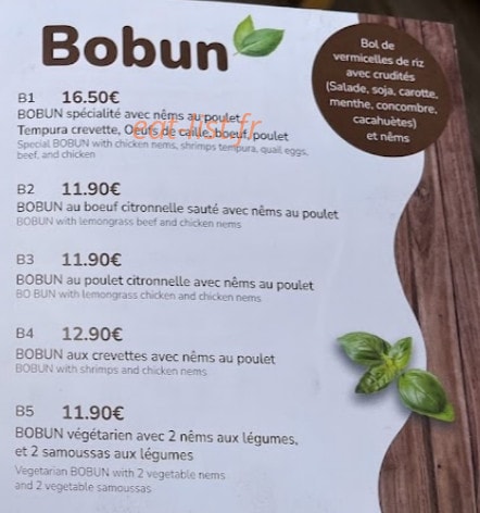 Ma cantine Viet — carte page 7