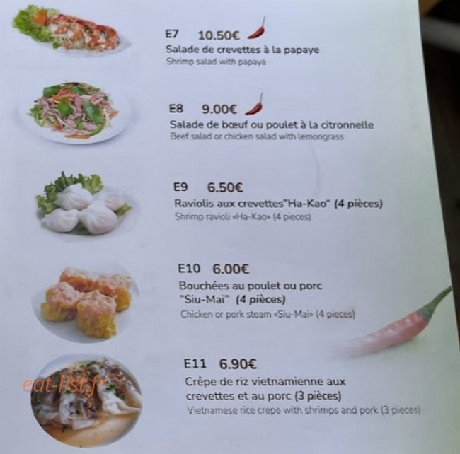 Ma cantine Viet — carte page 4