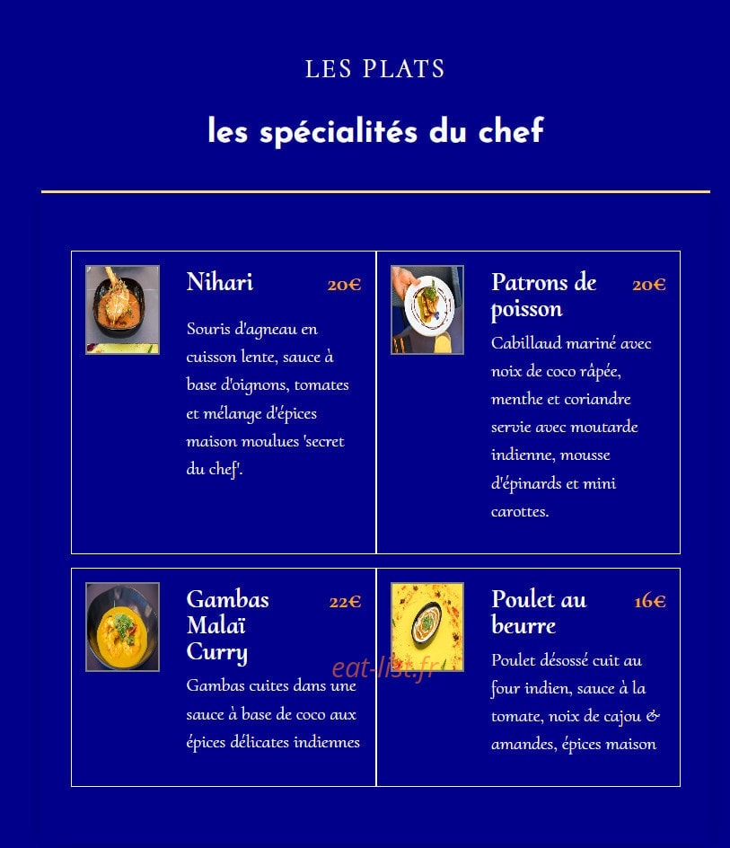 Ministry Of Spice — carte page 2