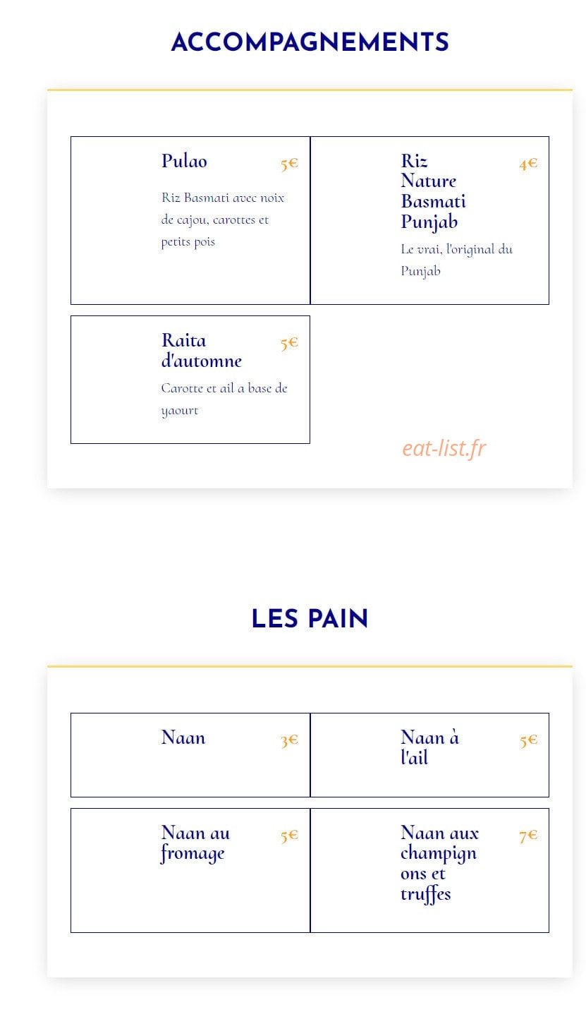 Ministry Of Spice — carte page 4