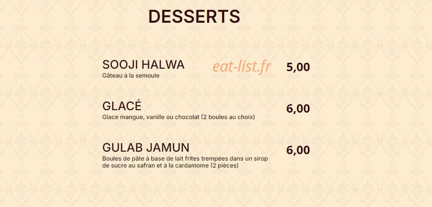Naan Shaan — carte page 5