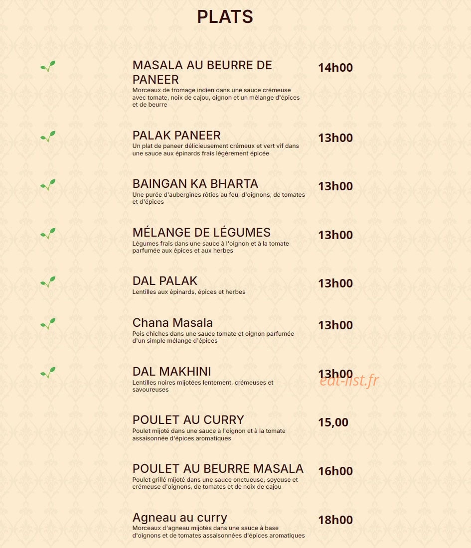 Naan Shaan — carte page 3