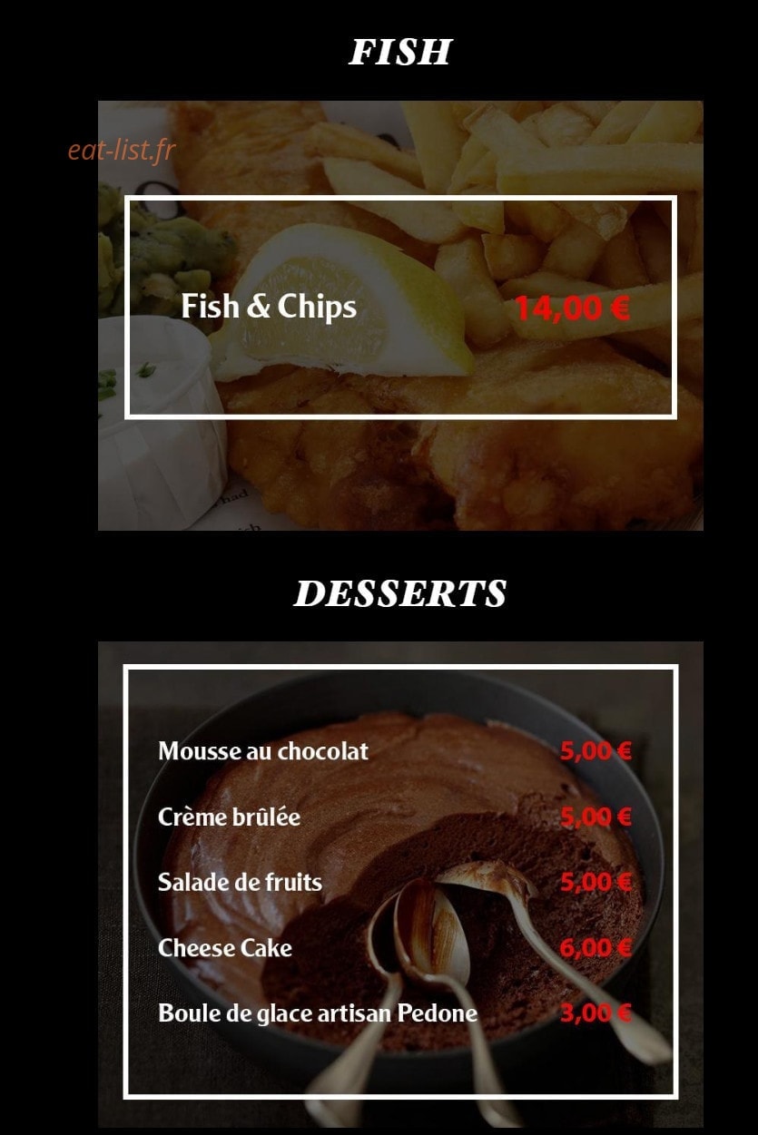 Ô'Cocher,Table et Burger — carte page 4