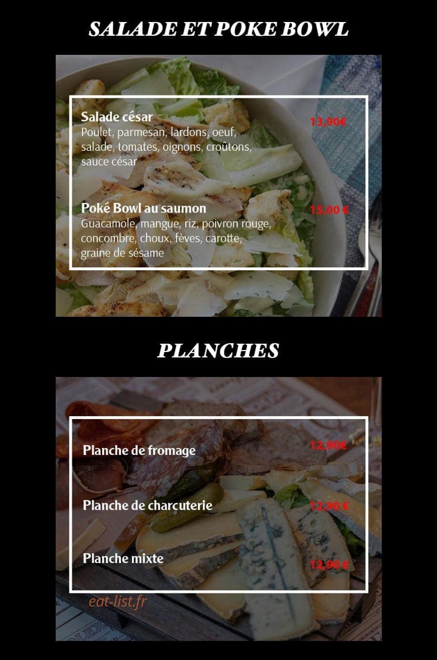 Ô'Cocher,Table et Burger — carte page 2