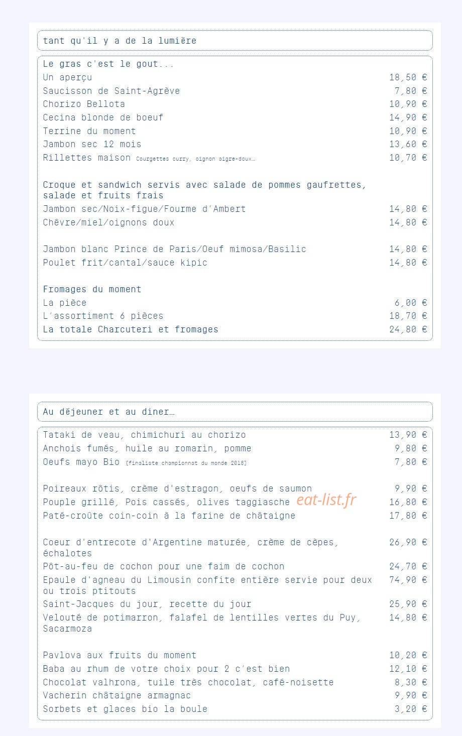 Oui Mon Général — carte page 1
