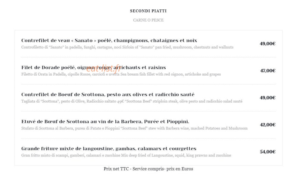 Penati al Baretto — carte page 5