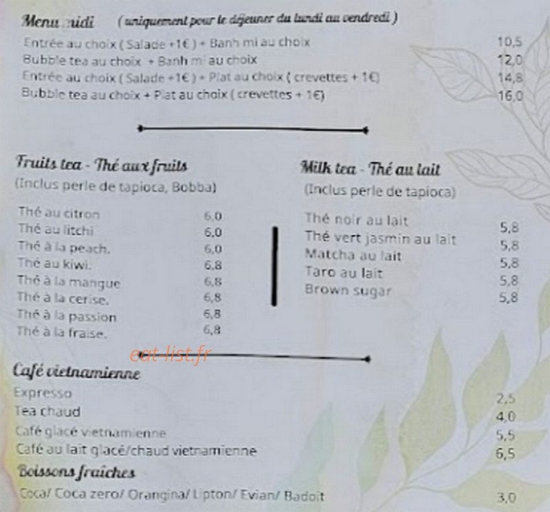 Phuoc banh mi — carte page 1