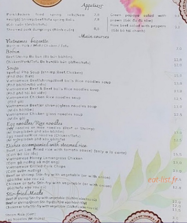 Phuoc banh mi — carte page 4