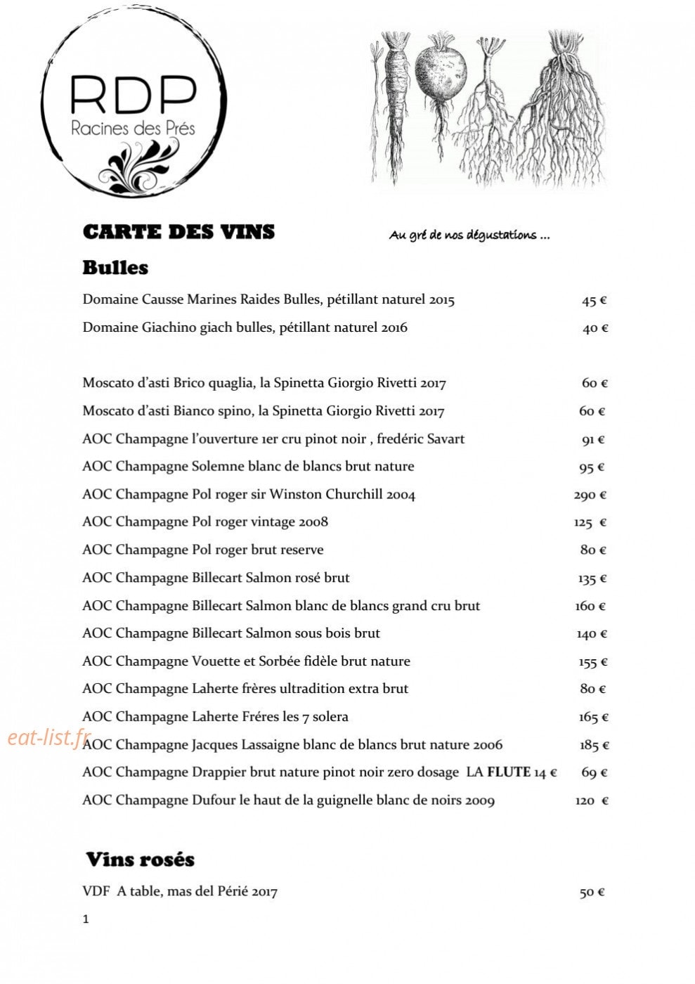 Racines des Prés — carte page 3