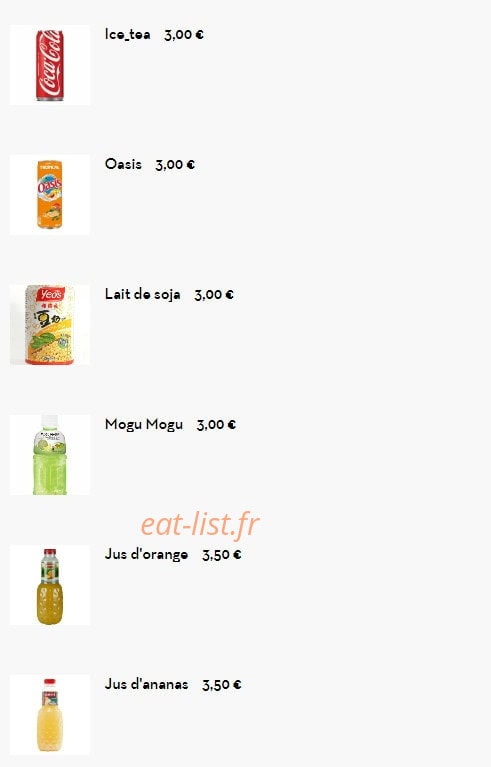 Restaurant 7 Nouilles — carte page 14
