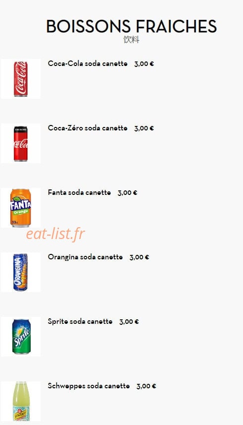 Restaurant 7 Nouilles — carte page 13