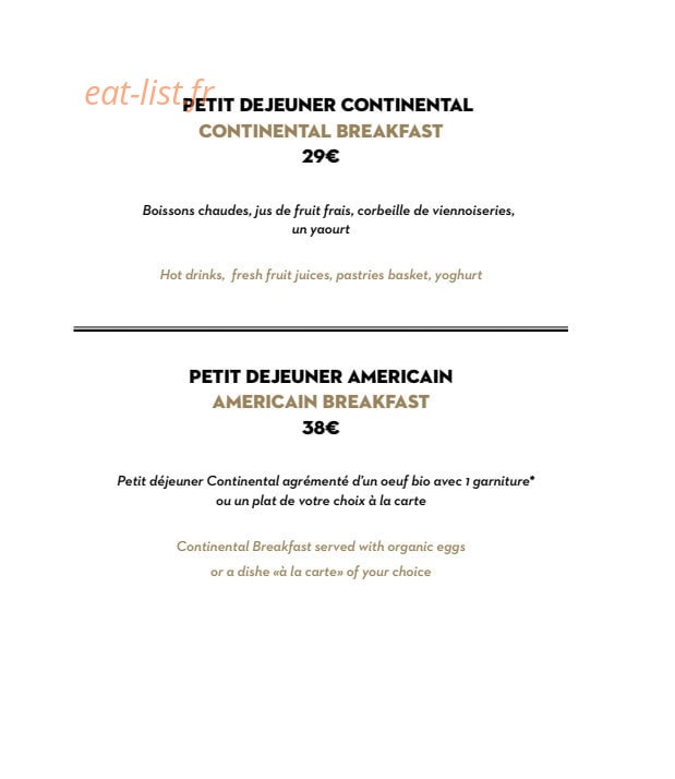 Restaurant Cléo — carte page 13