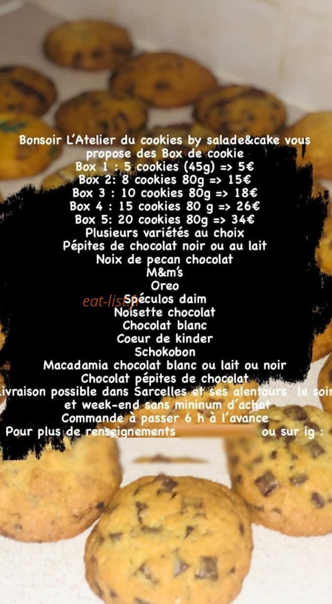 Salade & Cake — carte page 1