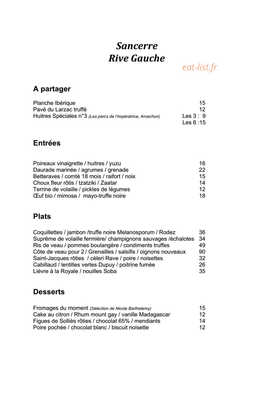 Sancerre — carte page 1