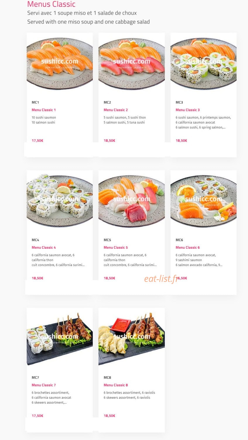 Sushi cc — carte page 5